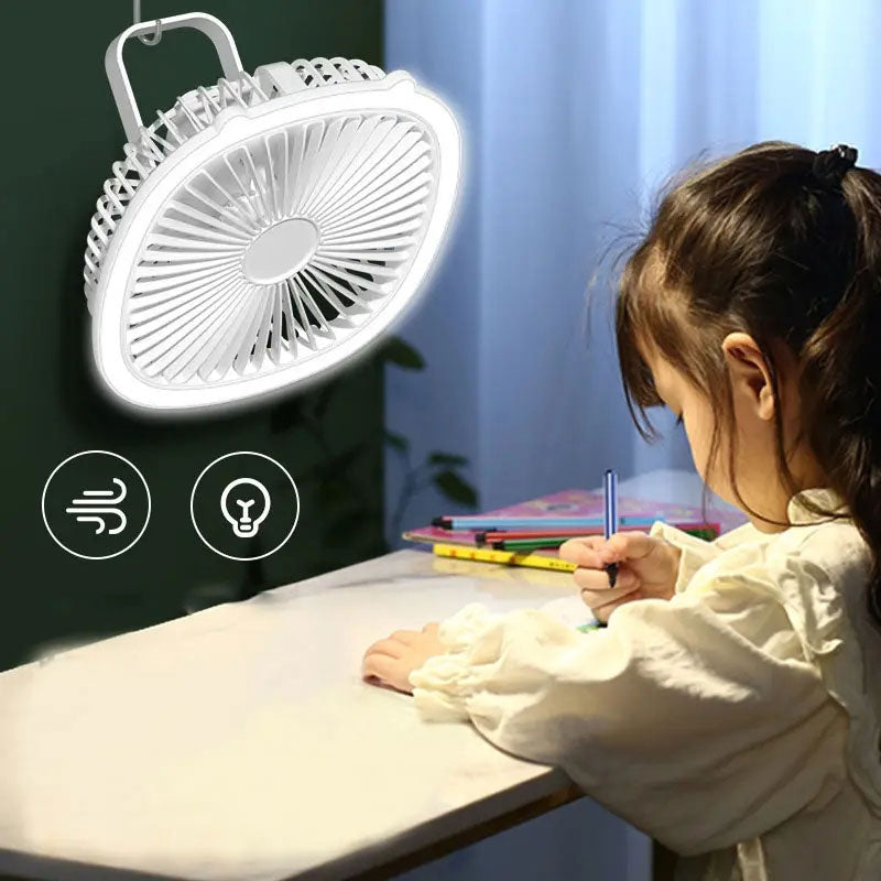 Portable Air Fan with Led Light