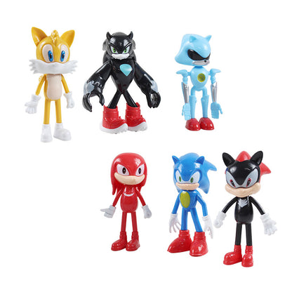 Pack of 6 Sonic Action Figures