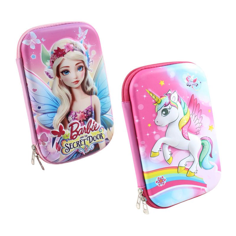 3d Embossed Characters Stationery Case for Girls 1990 - Preschool mall - Preschool Supplies & Educational Toys