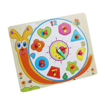Montessori Wooden Clock Peg Puzzle Board for Kids - Preschool mall - Preschool Supplies & Educational Toys