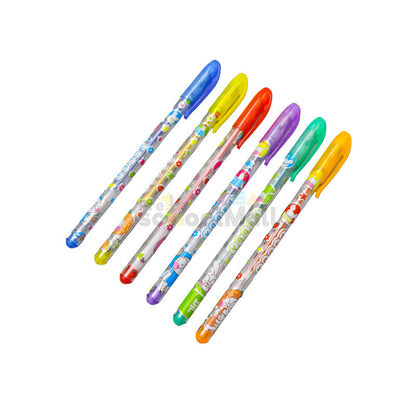 6 Pcs Happy Glitter Color Pen