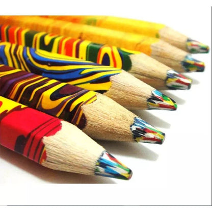 Multicolored Pencils 6 in 1 Pack