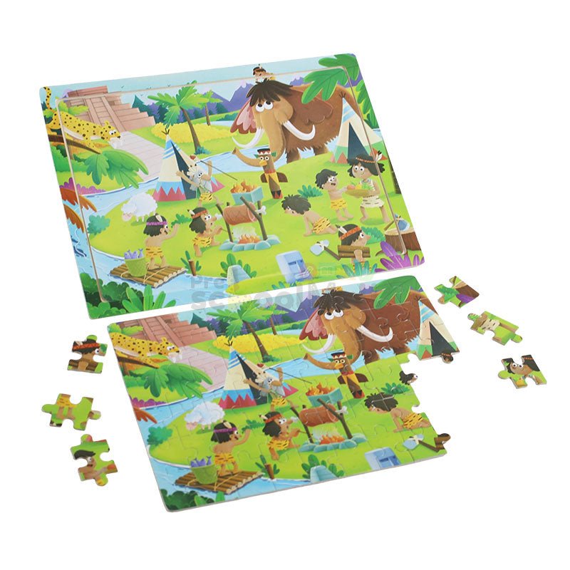 60 Pcs Kids Discovery Puzzle Board Wooden 2066 - Preschool mall - Preschool Supplies & Educational Toys