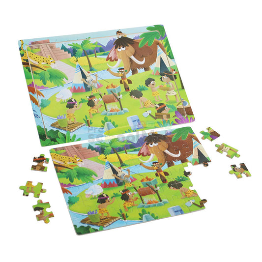 60 Pcs Kids Discovery Puzzle Board Wooden #2066