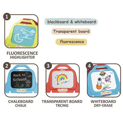Kids 4 in 1 Creative Learning Artist Drawing Board - Preschool mall - Preschool Supplies & Educational Toys