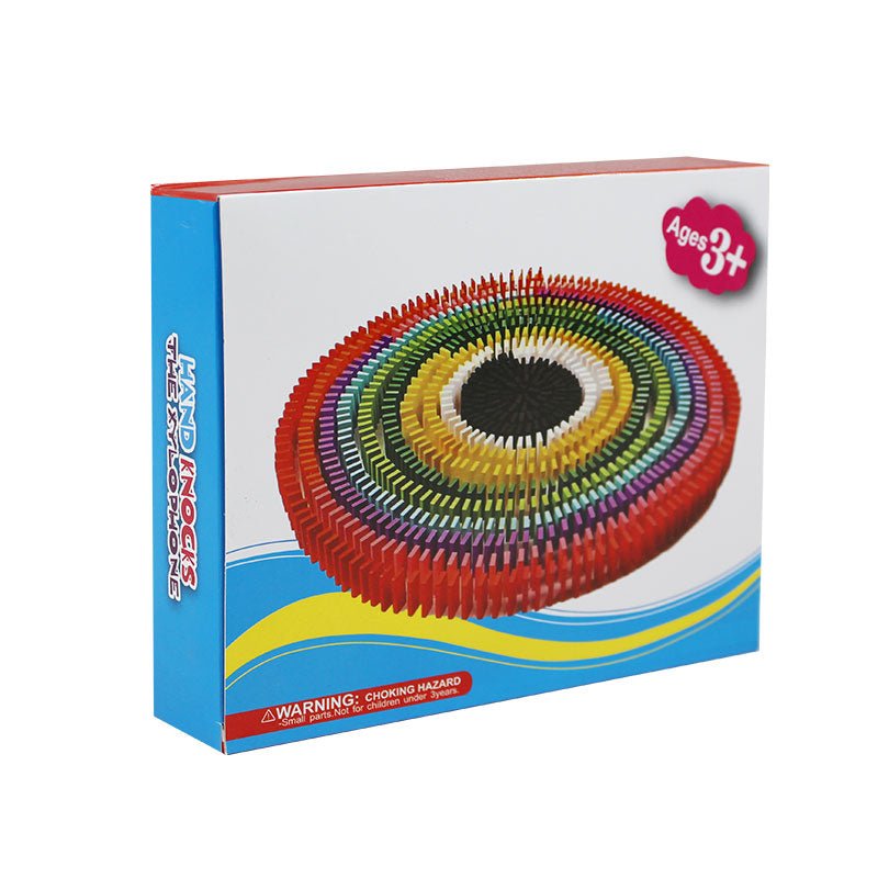 120 Pcs Wooden Colorful Domino Blocks - Preschool mall - Preschool Supplies & Educational Toys