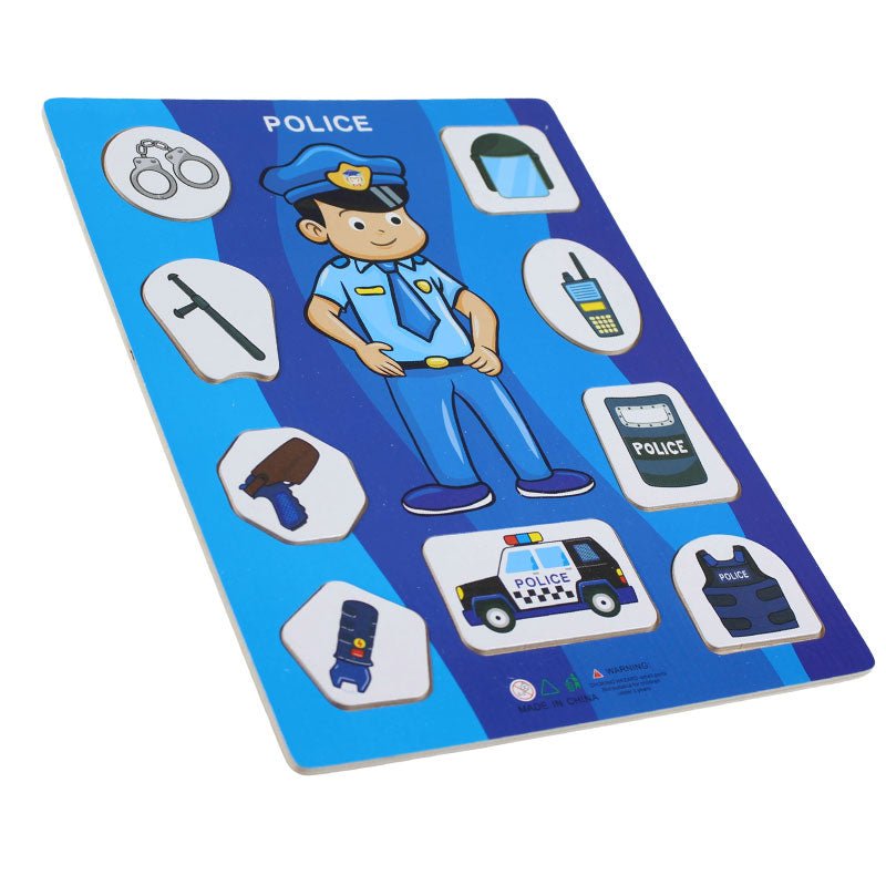 Wooden Occupation Puzzle Board for Kids - Preschool mall - Preschool Supplies & Educational Toys