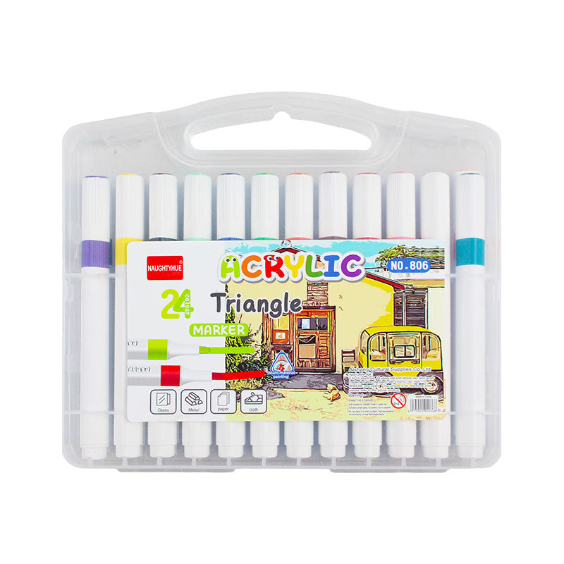 Acrylic Triangle Brighter Color Markers