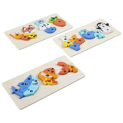 3D Animal Food Chain Wooden Puzzle Board - Preschool mall - Preschool Supplies & Educational Toys