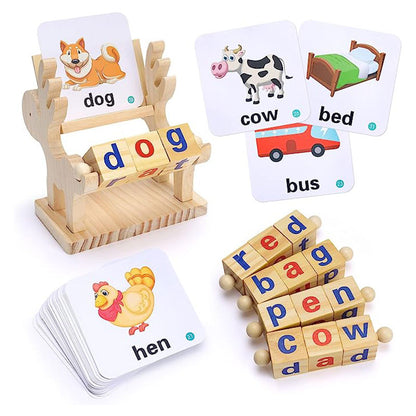 Word Cognitive Pairing Wooden Toy