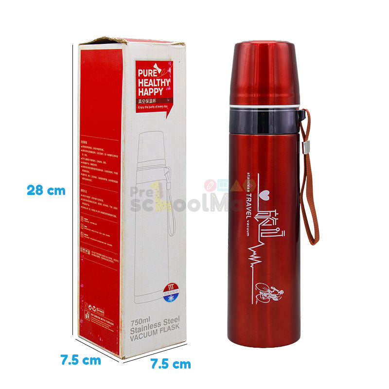 750ml Stylish Double Layer Stainless Steel Water Bottle