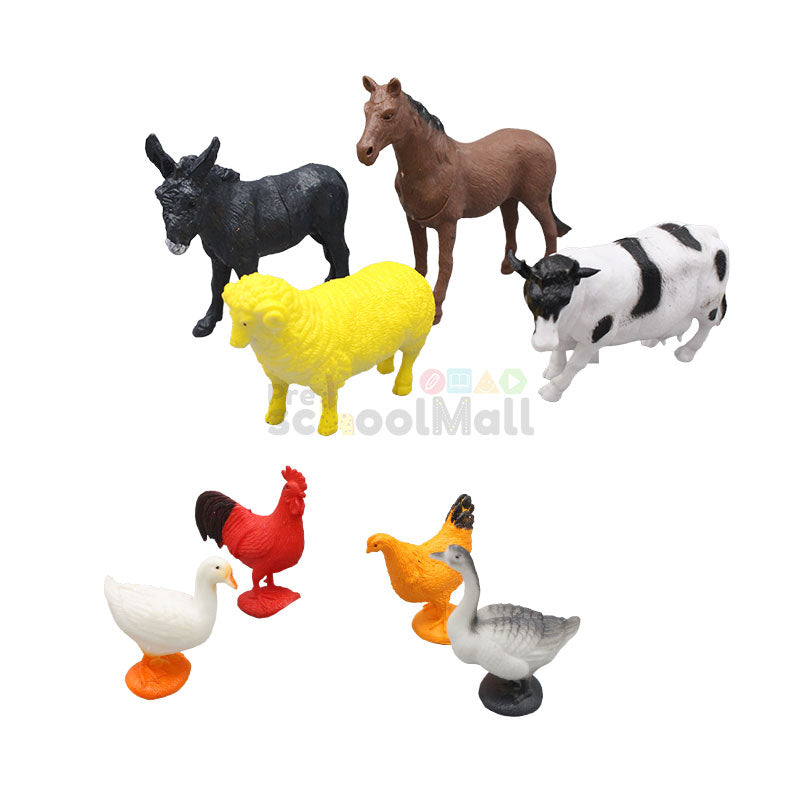 8 Pcs Farm Animal Set