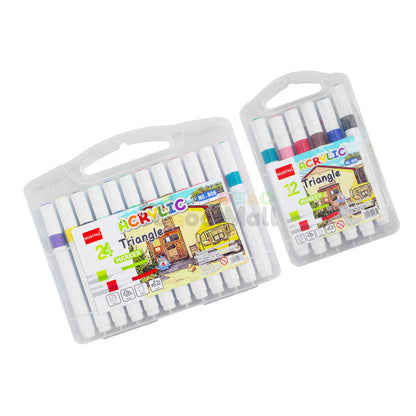 Acrylic Triangle Brighter Color Markers