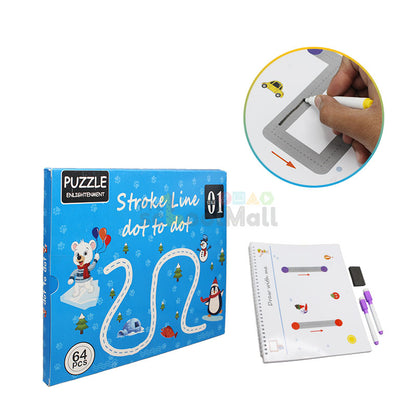 Activity Book 64 Pcs With 2 Pens And Duster