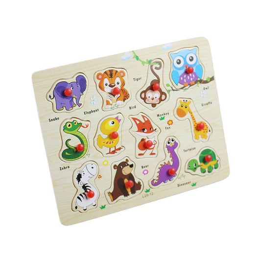 Peg Puzzle Board for Toddlers #02028