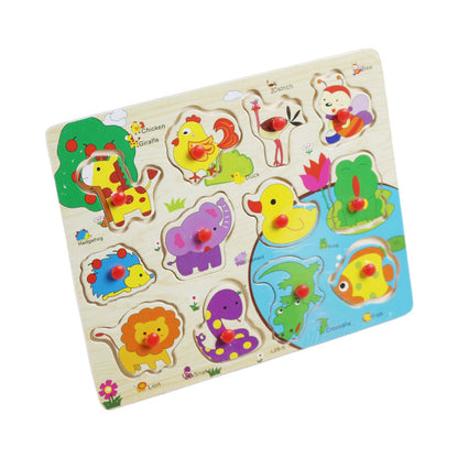 Peg Puzzle Board for Toddlers #02028