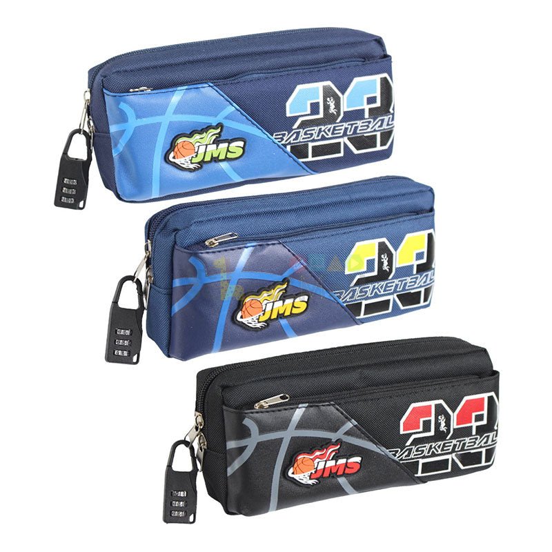 Basketball JMS Zipper Pouch with Lock - Preschool mall - Preschool Supplies & Educational Toys
