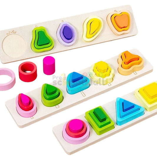 Best Nesting Montessori Wooden Sorting Toy - Preschool mall - Preschool Supplies & Educational Toys