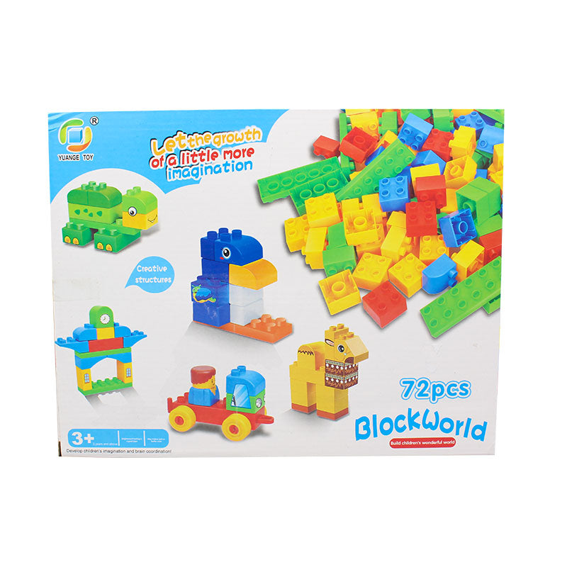 72 PCS Plastic Block World