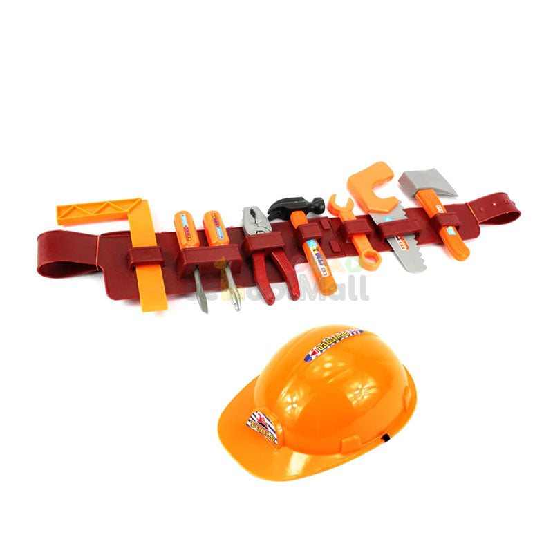 Builder’s Tool Belt & Hat Set for Kids