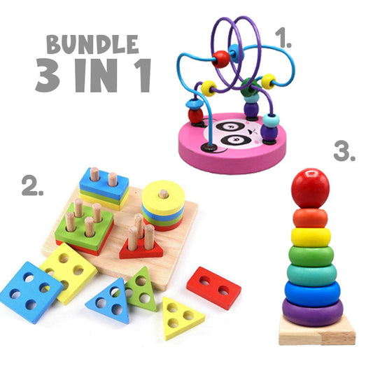 Educational Toy Bundle 3 in 1 - Smart Play Pack