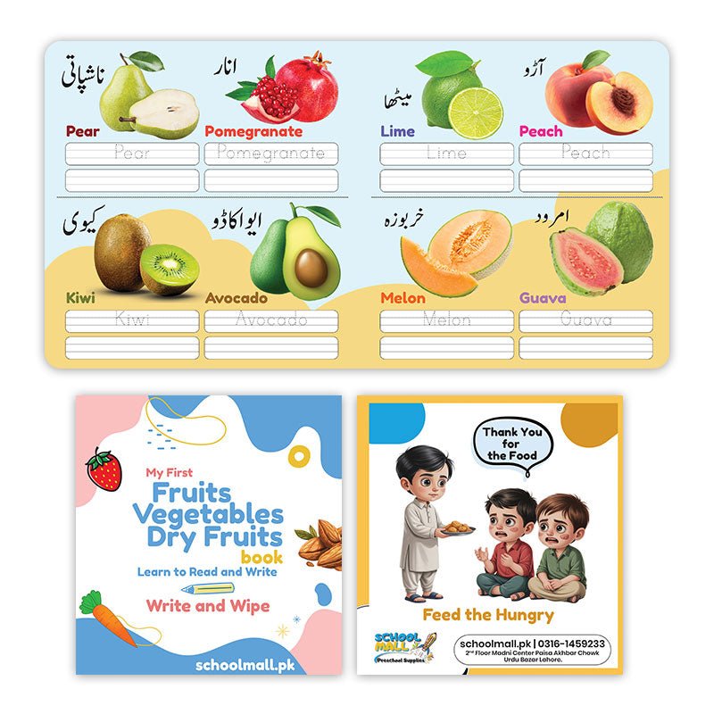 Write & Wipe 6 Cardboard Books Bundle - Preschool mall - Preschool Supplies & Educational Toys