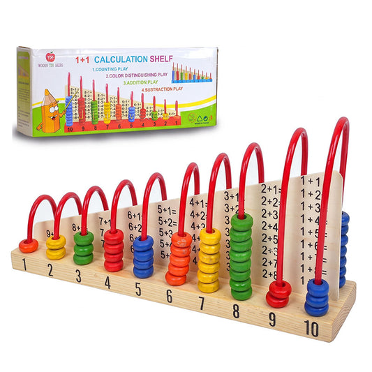 Calculation Shelf - Abacus for Math Skills - Montessori Educational Toy