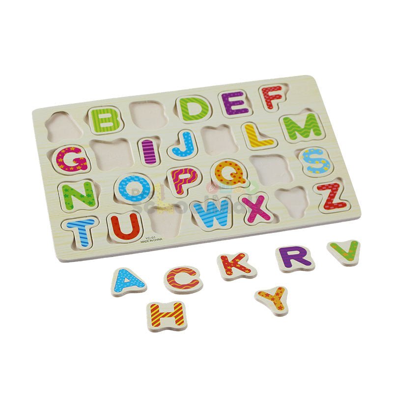 Capital & Small Alphabets Wooden Puzzle Board 2027 - Preschool mall - Preschool Supplies & Educational Toys