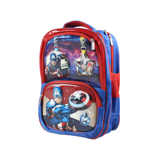 Captain America Embossed School Bag 17 inch (1757)