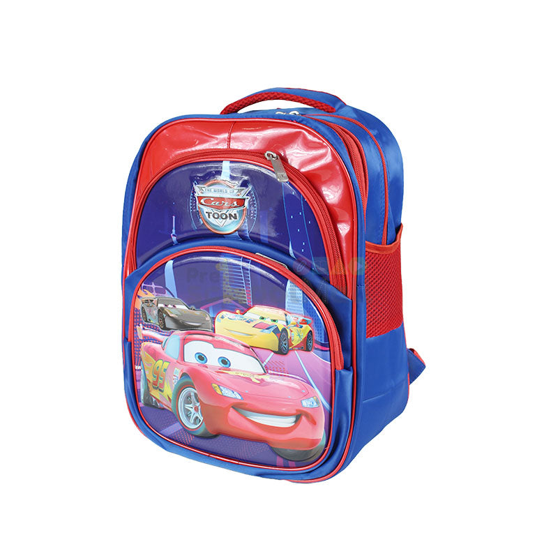 Car Embossed School Bag 15 inch (1759)