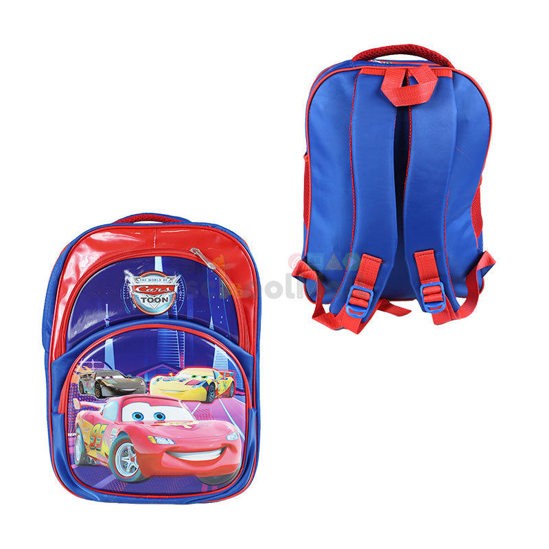 Car Embossed School Bag 15 inch (1759)