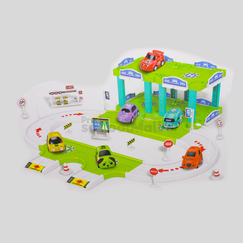 Cars Track Parking Lot Toy for Kids