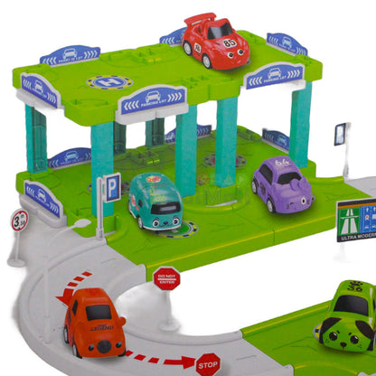 Cars Track Parking Lot Toy for Kids