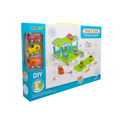 Cars Track Parking Lot Toy for Kids