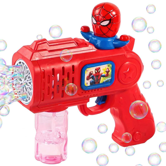 Cartoon Fun Bubble Gun with Light for Kids