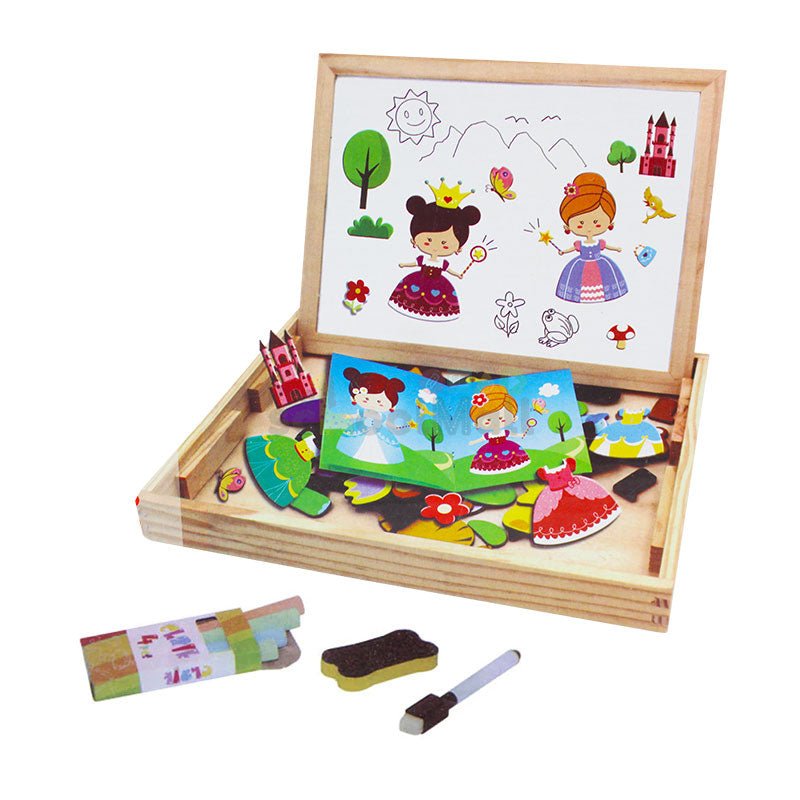 Change the Princess Dress Wooden Puzzle Board - Preschool mall - Preschool Supplies & Educational Toys