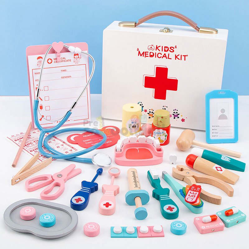 Children's Medical kit Wooden