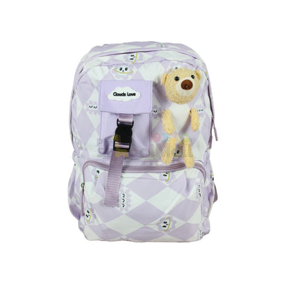 Cloud Love Cute Bear School Bag 17″