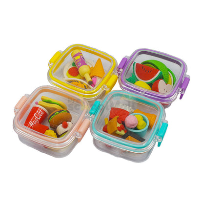 Cute Box of Children’s Food Erasers