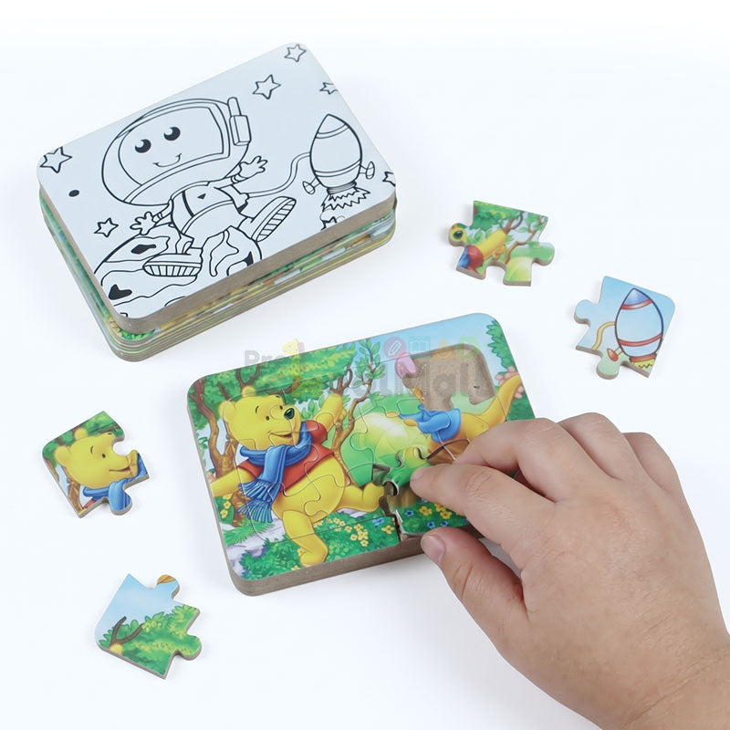 Cute Cartoon Puzzle Set Box 8 Pcs