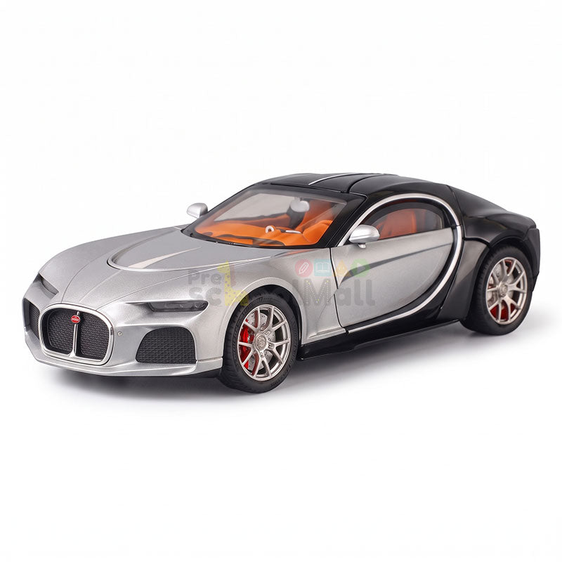 DIE-CAST Simulation Sound and Light Pull Back Car (Bugatti)