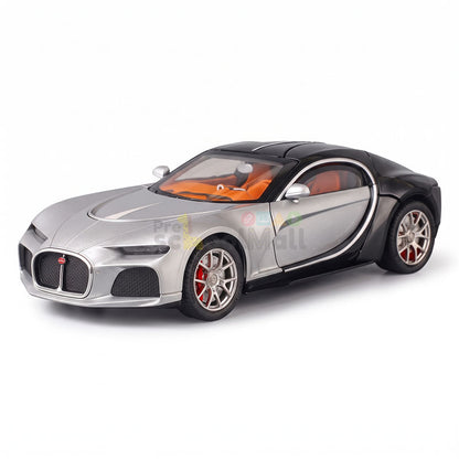 DIE-CAST Simulation Sound and Light Pull Back Car (Bugatti)