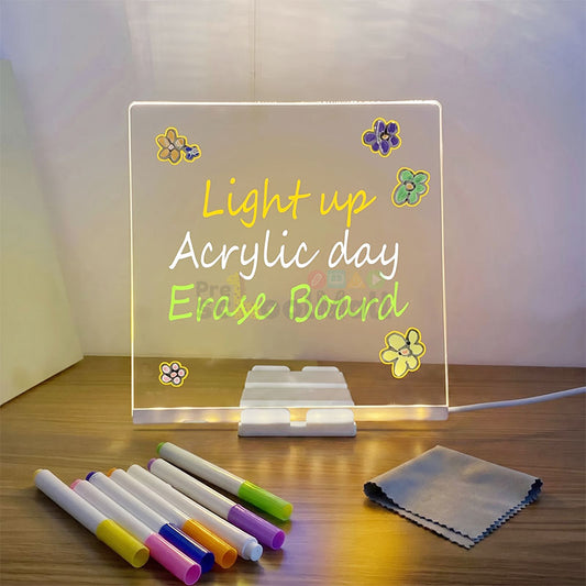 DIY Handwriting Doodles Notes Acrylic Luminescent Lamp
