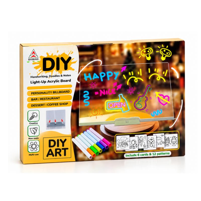 DIY Handwriting, Doodles & Notes Light-up Acrylic Board Large