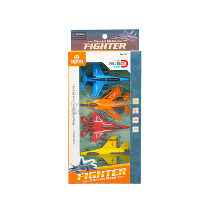 Die-Cast Metal Fighter Plane 4 Pcs