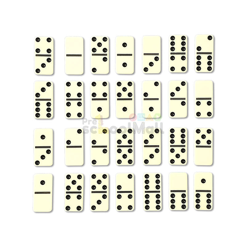 Double Six Dominoes Set of 28 Small