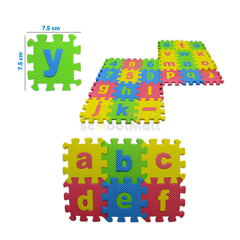 36 Pcs Eva Puzzle Mat abc,123 (0250B)