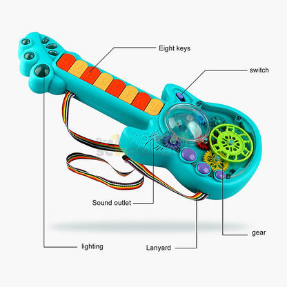 Electric Gear Guitar Toy with Light & Music