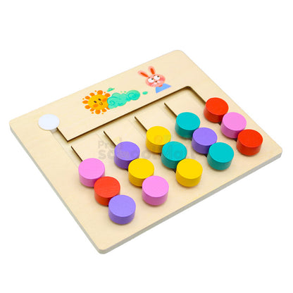 Five Color Puzzle Game Wooden Toy