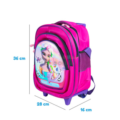 Frozen Embossed Trolley School Bag 15″
